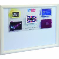 TABLON ANUNCIOS BTV FLAT H-3 46X35 BLANCO