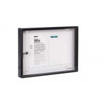 PANEL ANUNCIOS ARREGUI PAN44 ALUMINIO NEGRO 2F.