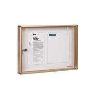 PANEL ANUNCIOS ARREGUI PAN46 ALUMINIO ORO 2F.